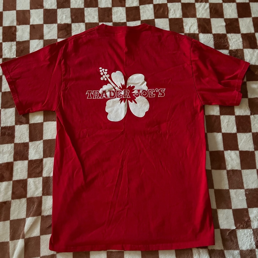 Brand New Trader Joe’s Red Shirt Medium NWOT